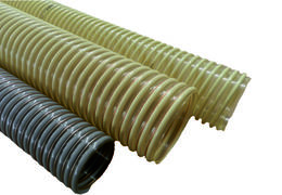 abrasion resistant PU-hoses with plastic spiral